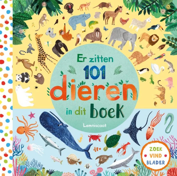 Er zitten 101 dieren in dit boek – Rebecca Jones – boek cover