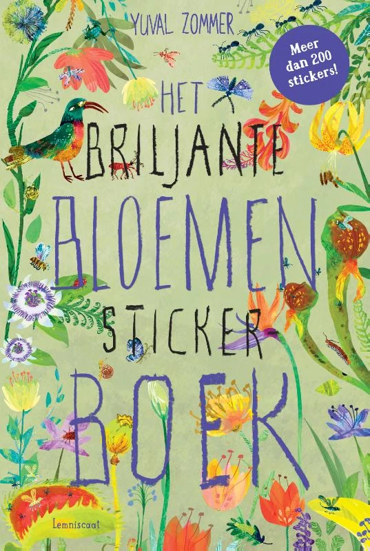 Het Briljante Bloemen Boek Stickerboek – Yuval Zommer – boek cover