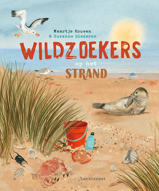 Wildzoekers - Op het strand – Maartje Kouwen – boek cover