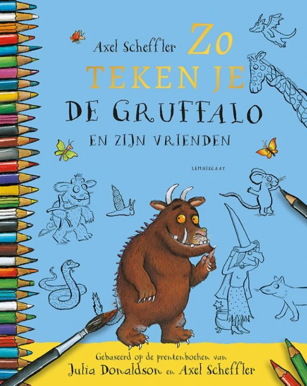 Zo teken je de Gruffalo en zijn vrienden – Julia Donaldson – boek cover