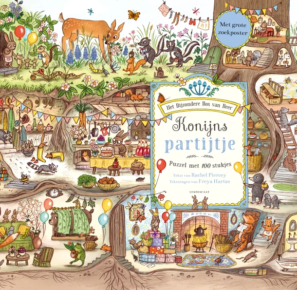 Konijns partijtje puzzel – Rachel Piercey – boek cover