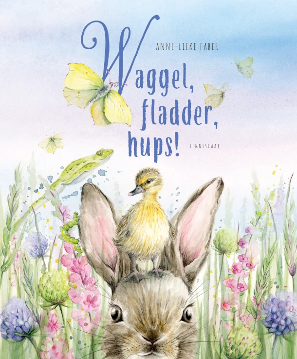 Waggel, fladder, hups! – Anne-Lieke Faber – boek cover