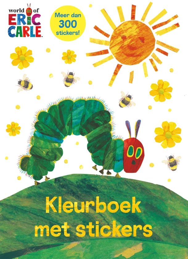 Kleurboek met stickers – Eric Carle – boek cover