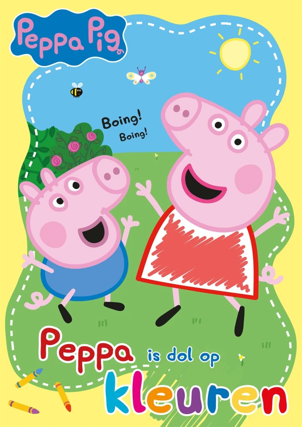 Peppa is dol op kleuren – Neville Astley – boek cover