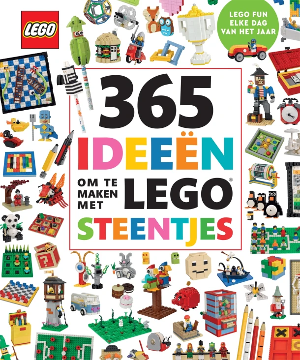 365 ideeën om te maken met LEGO® steentjes – Simon Hugo – boek cover