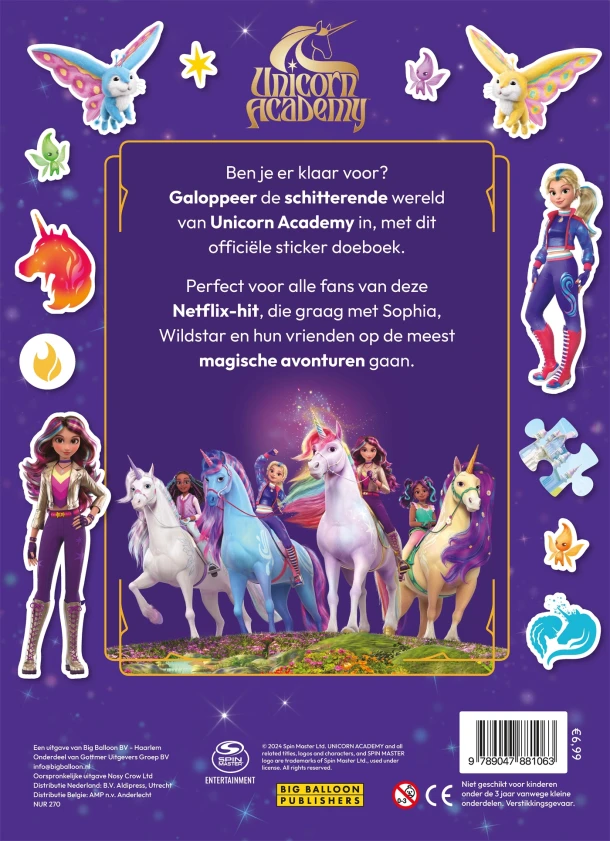Unicorn Academy sticker doeboek – Diversen – boek cover