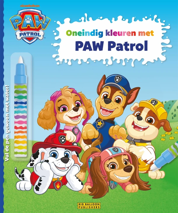 Oneindig kleuren met PAW Patrol – Nickelodeon en Spinmaster – boek cover
