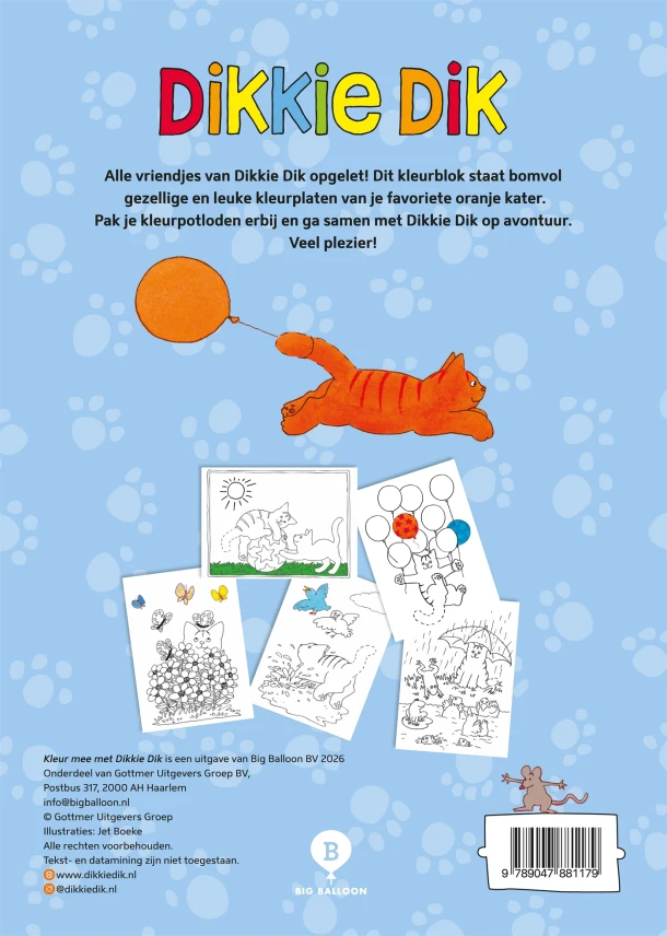 Kleur mee met Dikkie Dik – DreamWorks Animation LLC – boek cover