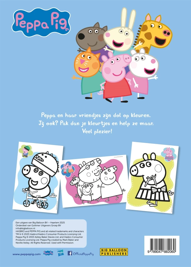 Peppa Big kleurblok – Diversen – boek cover