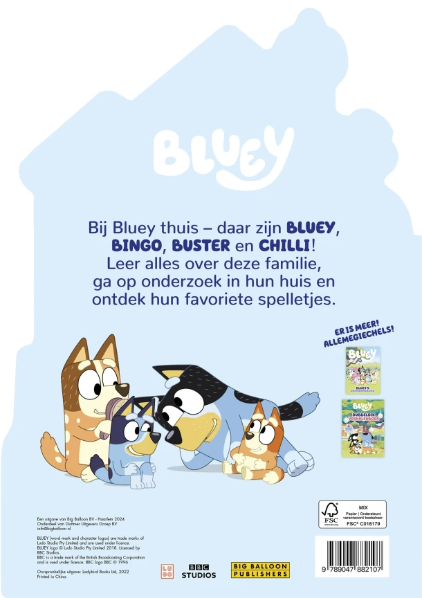 Thuis bij Bluey – Ludo Studio – boek cover