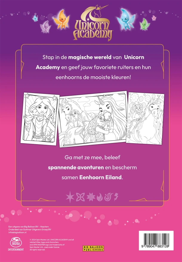 Kleurboek van Unicorn Academy