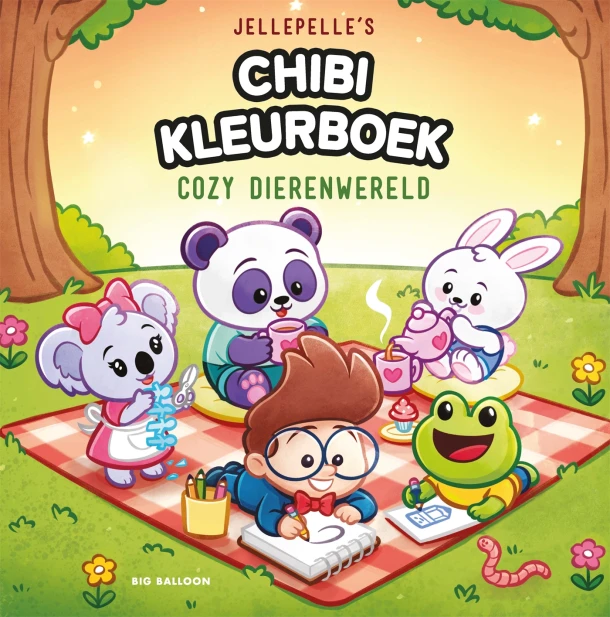 Jellepelle's Chibi kleurboek – Jelle Gijsberts – boek cover