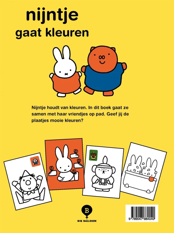 Nijntje gaat kleuren – Dick Bruna – boek cover