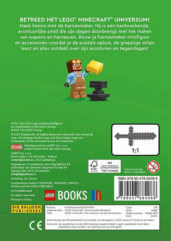Het avontuur van de harnasmaker – Mojang – boek cover
