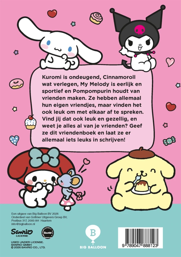 Cinnamoroll & vriendjes - vriendenboekje – Diversen – boek cover