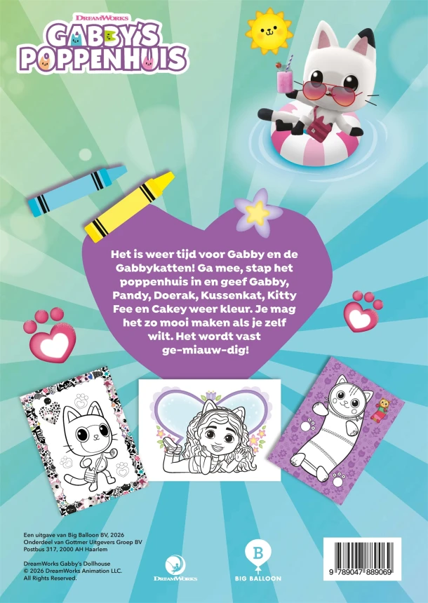 Gabby gaat kleuren – DreamWorks Animation LLC – boek cover