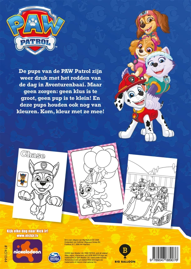 De PAW Patrol gaat kleuren – Diversen – boek cover
