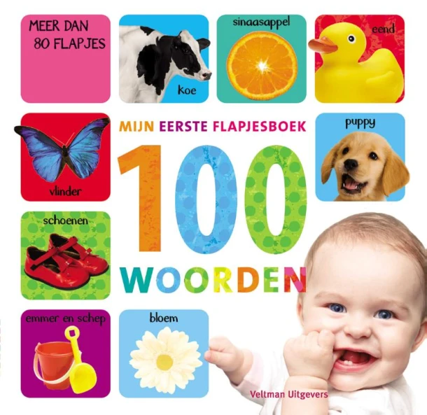 Mijn eerste flapjesboek 100 woorden – boek cover