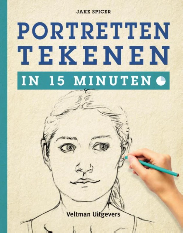 Portretten tekenen in 15 minuten – Jake Spicer – boek cover
