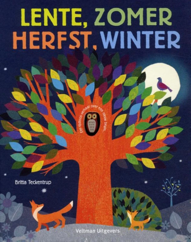 Lente, zomer, herfst, winter – Britta Teckentrup – boek cover