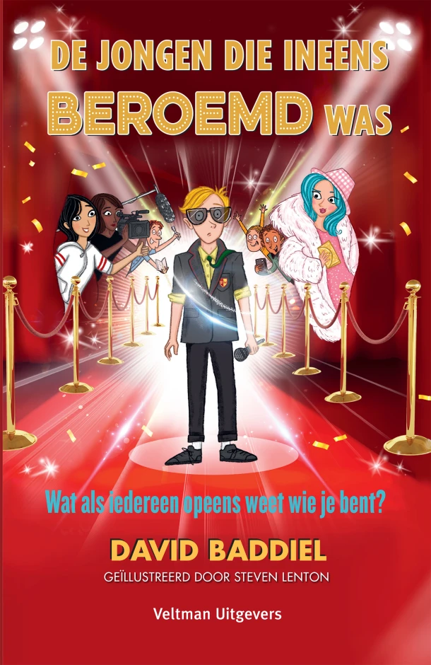 De jongen die ineens beroemd was – David Baddiel – boek cover