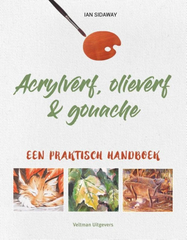 Acrylverf, olieverf & gouache – Ian Sidaway – boek cover