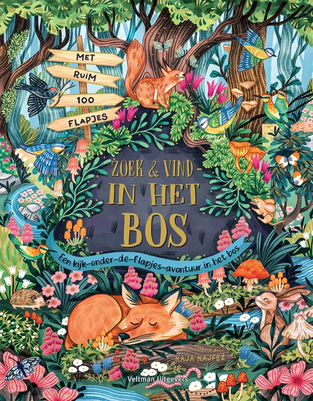 Zoek & vind in het bos – Kaja Kajfez – boek cover