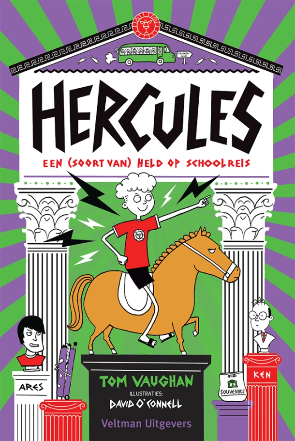 Hercules: een (soort van) held op schoolreis – Tom Vaughan – boek cover