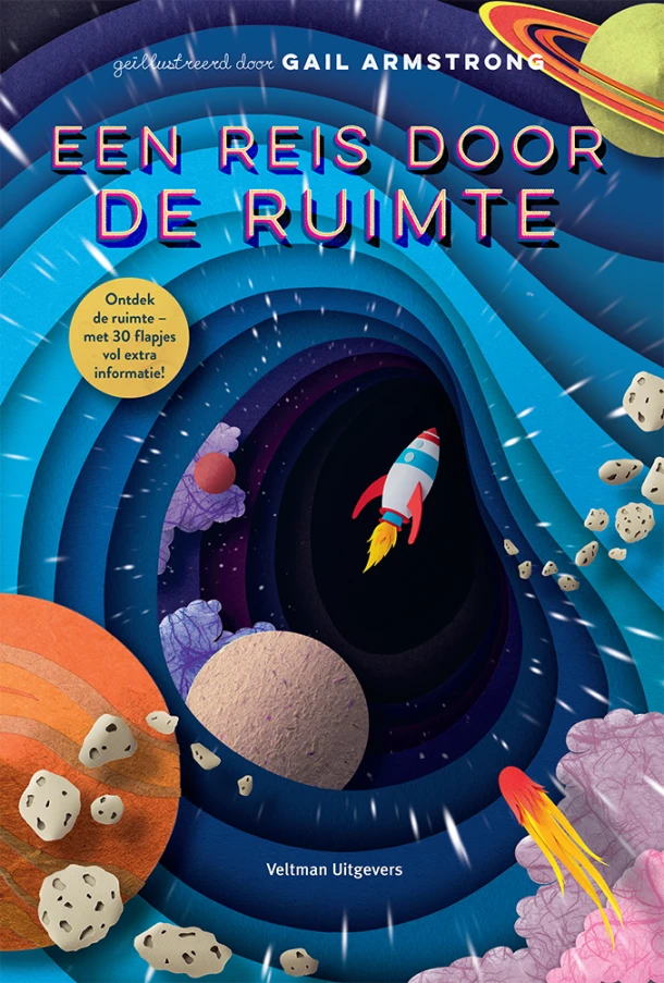Een reis door de ruimte – Gail Armstrong – boek cover