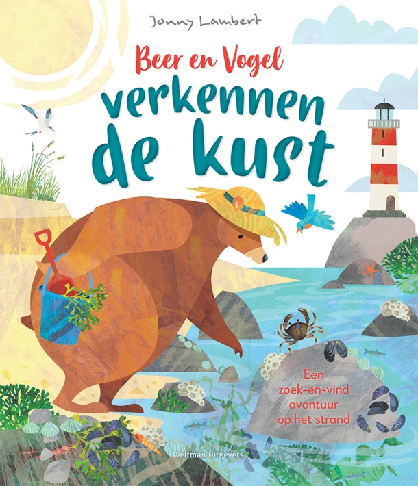 Beer en Vogel verkennen de kust – Jonny Lambert – boek cover