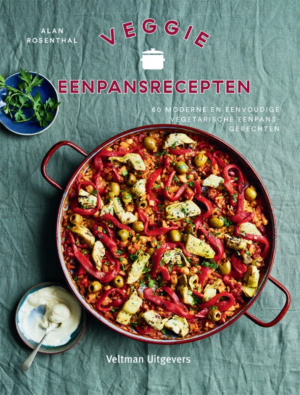 Veggie eenpansrecepten – Alan Rosenthal – boek cover