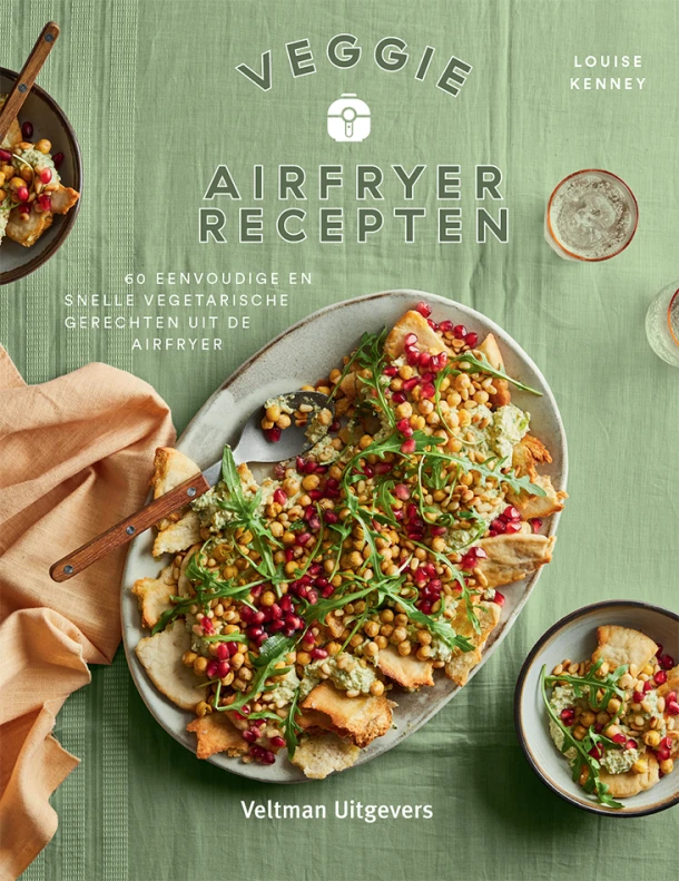 Veggie airfryer recepten – Louise Kenney – boek cover