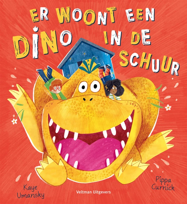 Er woont een dino in de schuur – Kaye Umansky – boek cover
