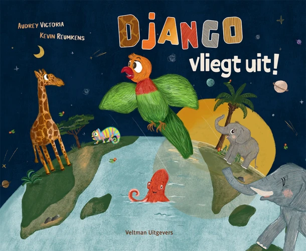 Django vliegt uit! – Kevin Reumkens – boek cover