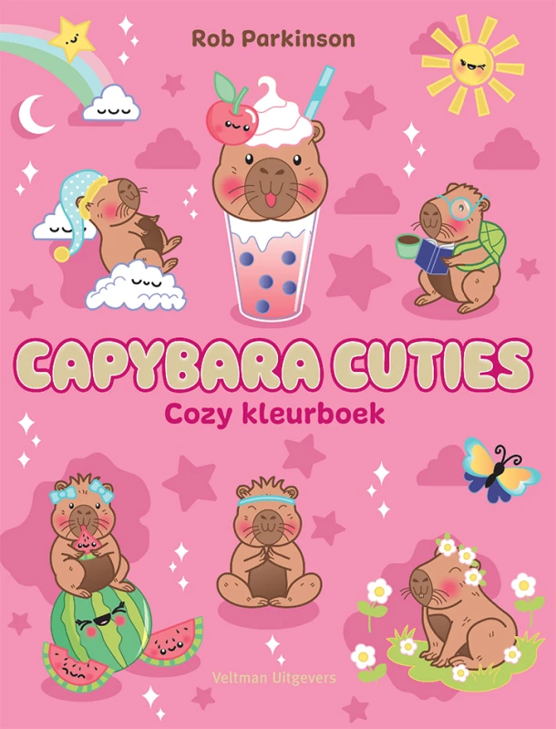 Capybara Cuties - Cozy Kleurboek – Rob Parkinson – boek cover