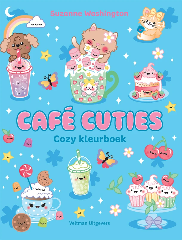 Café Cuties - Cozy Kleurboek – Suzanne Washington – boek cover