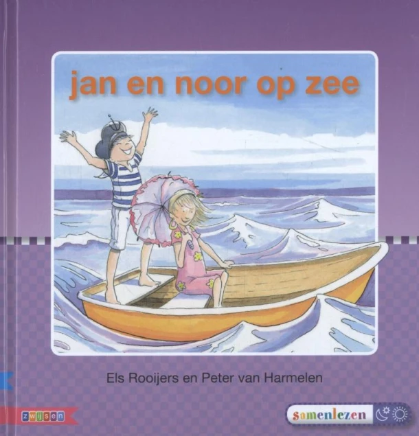 Jan en Noor op zee AVI M E 3 – Els Rooijers – boek cover