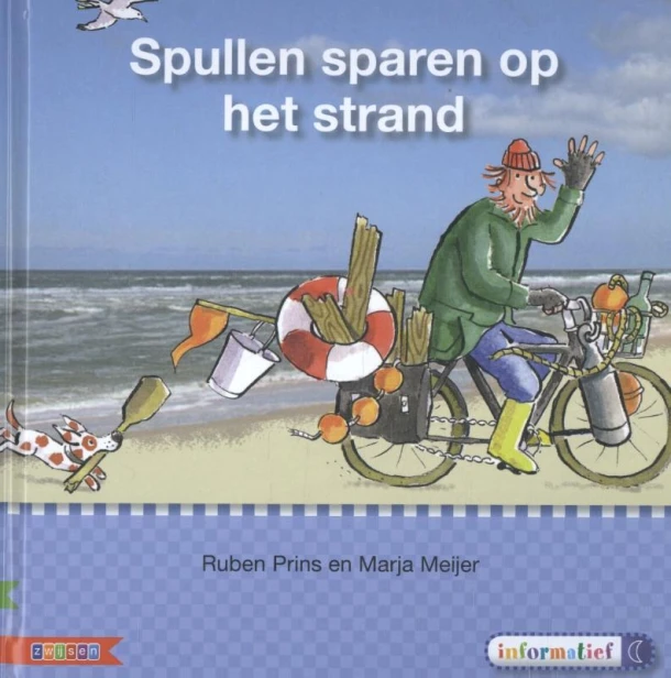 Spullen sparen op het strand AVI E3 – Ruben Prins – boek cover