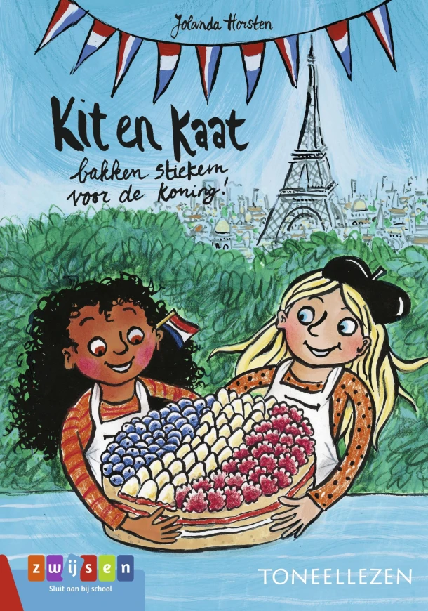 Kit en Kaat bakken stiekem voor de koning – Hélène Jorna – boek cover