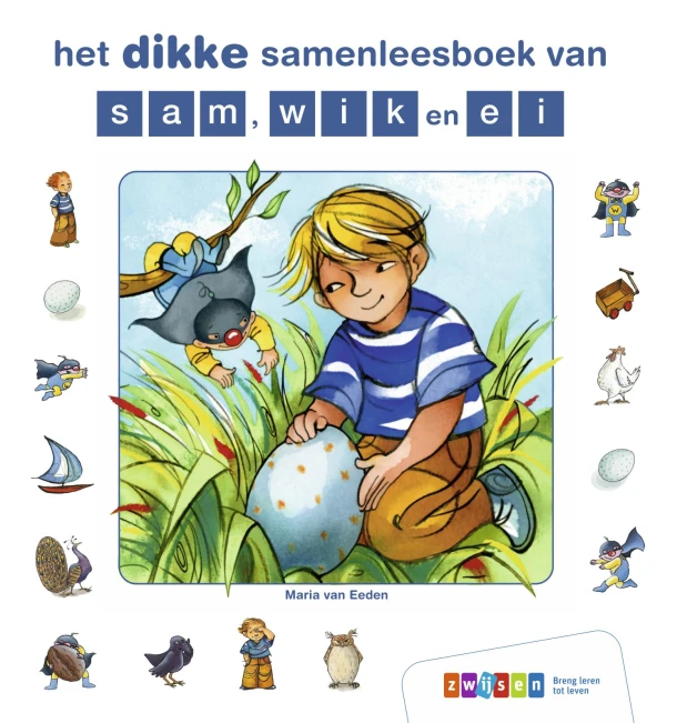 het dikke samenleesboek van sam, wik en ei – Maria van Eeden – boek cover