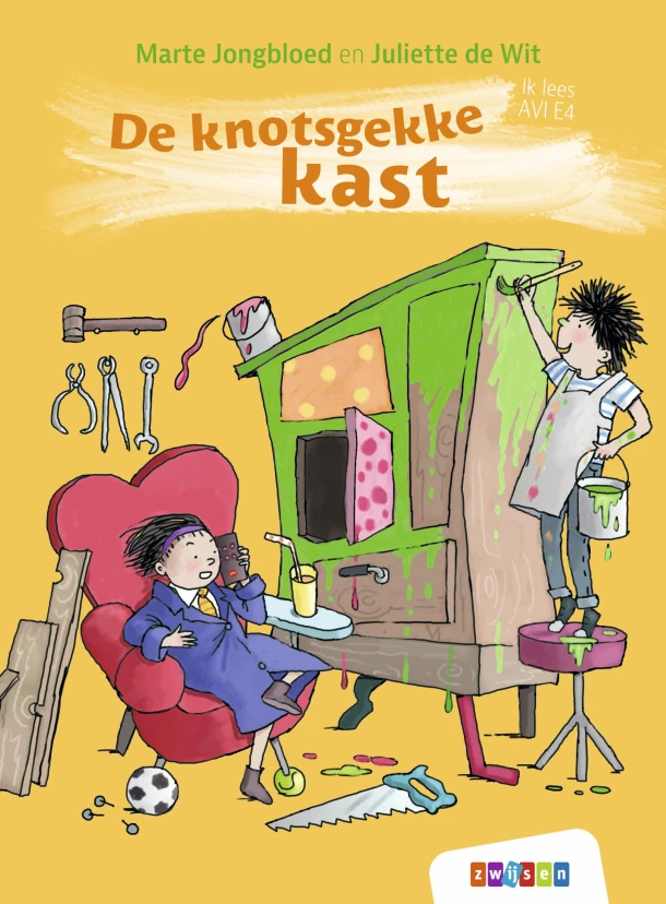 De knotsgekke kast – Marte Jongbloed – boek cover