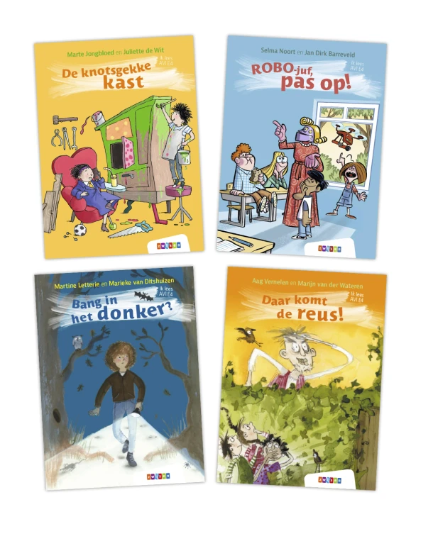 Pakket Ik lees AVI E4 (4 titels) – boek cover