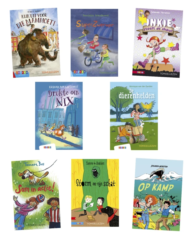 Pakket Toneellezen groep 5 (8 titels) – boek cover