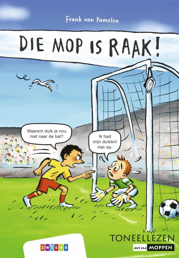Die mop is raak! – Frank van Pamelen – boek cover