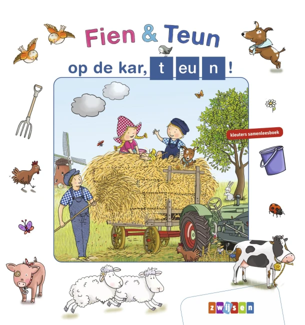 Fien & Teun - op de kar, teun! – Anet Van de Vorst – boek cover