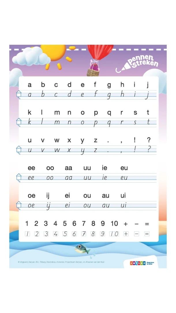 letterkaart blokschrift (set 10 ex) – boek cover