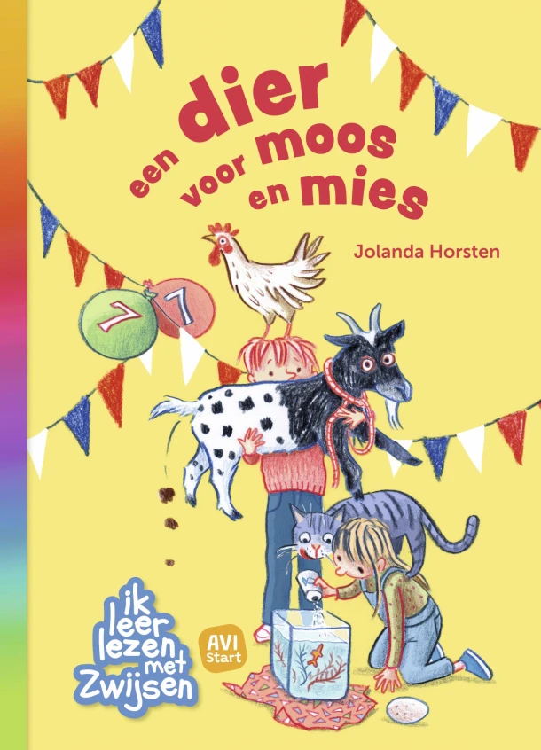 een dier voor moos en mies – Jolanda Horsten – boek cover