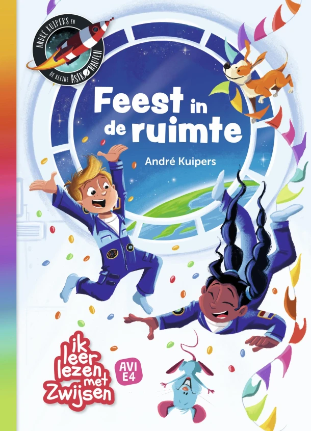 De kleine astronauten - Feest in de ruimte – André Kuipers – boek cover