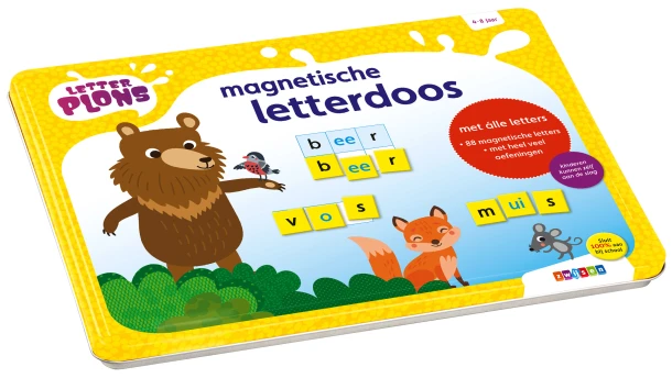 Letterplons magnetische letterdoos – Katrien van Schuylenbergh – boek cover