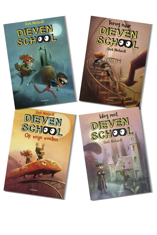 Pakket Dievenschool (4 titels) – Dirk Nielandt – boek cover